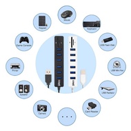 ANDEASTR Card Reader 8in1 USB 2.0 USB Hub USB 2.0 MicroSD SD TF Card - CB220602