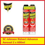 [Ready Stock] SC Johnson Ridsect Advance Aerosol 2 x 600ml | Insect Killer | Mosquito Killer | Pest 
