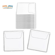 200Pcs Single Pocket Coin Sleeves Holders Clear PVC Coin Protectors Individual Plastic Coin Holders,