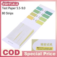 [Bea-t] 80×PH 5.5-9.0 Test Strips Litmus Test Paper Full Range Acidic Alkaline Indicator [[new]