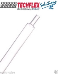 Us Techflex H3n1.00 Cl 1 "(24mm) Heat Shrink Ratio: 3: 1 Transparent Military Specification Tube X0.