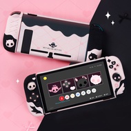 GeekShare Pink Skull Silicone Protective Case for Nintendo Switch and Switch OLED