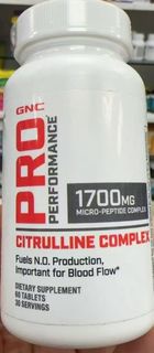 GNC CITRULLINE COMPLEX瓜氨酸微肽1700mg60片