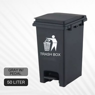 DustBin Large Outdoor Garbage Bin Container with Wheels Trash Can with Cover Big Size 50L/12OL Trash