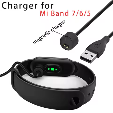 Magnetic Charging Cable For Xiaomi Mi Band 5 6 7 USB Charger Dock For Mi Band 5 6 7 Portable Charger