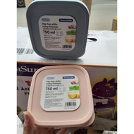 Set of 2 inochi plastic boxes 750ml Gift from Dalat milk