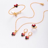 Hyl Jewelry 137S Set Perhiasan Anak Titanium Emas Lapis Terbaru Anti Karat Muda 24k