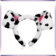 📦 Dalmatian Fuzzy Headband Haiwan Hairband Headband Cuci Muka Headband Cosplay Anak Anjing Aksesori 