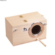 Pet Wood Parakeet Budgie Cockatiel Breeding Nesting Bird Avery Cage Box YW