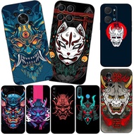 Case For Huawei y6 y7 2018 Honor 8A 8S Prime play 3e Phone Cover Soft Silicon Japanese oni mask