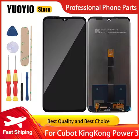 Original LCD Display For Cubot KingKong Power 3 Touch Screen Digitizer Assembly Replacement Free Dis