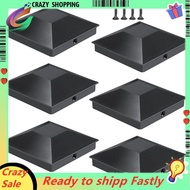 (3.5''X3.5'')Wood Fence Post Caps 6pcs Deck Post Caps for Post Caps Cover