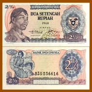 Uang Kuno Indonesia 2 1/2 Rupiah 1968