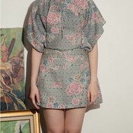 Jolie Clothing Mina Skort + Obi Belt Batik Skort/ Floral Skirt/ Mini Skirt/ Mini Skort/ Skirt Pants 