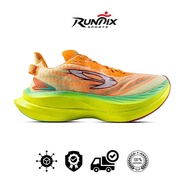 HIJAU 910 Nineten GEIST EKIDEN PRO Running Shoes - ORANGE/ GREEN-MINT GREEN-NEON
