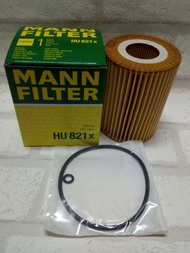 กรองน้ำมันเครื่อง  Benz S-Class  W221  ( 2005 - 2013 )  รุ่น  S 320 CDI,  S 350 CDI   Oil Filter  Mann  HU 821x  /  HU821x