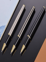1支重金屬簽字筆，高檔商務圓珠筆，辦公室碳中和筆，適用於商務和簽署文件，送禮佳品