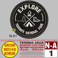 N-A1 EXPLORE YOSEMITE NATIONAL PARK LOGO EMBROIDERY PATCH - GIB REVIEW/TESTIMONI