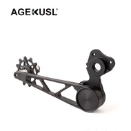ACEOFFIX Bike Rear Derailleur 10 Speeds Chain Tensioner Pulley Roller Wheel Guide Wheels Use For D10