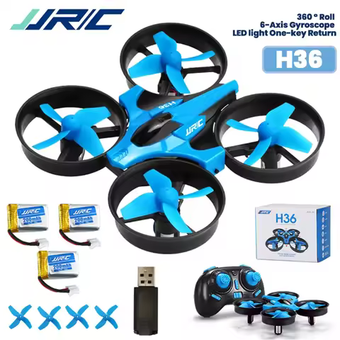 H36 Mini Drone 6-Axis with 3Battery Headless FPV Drones Pocket Remote Control Helicopter Plane RC Dr