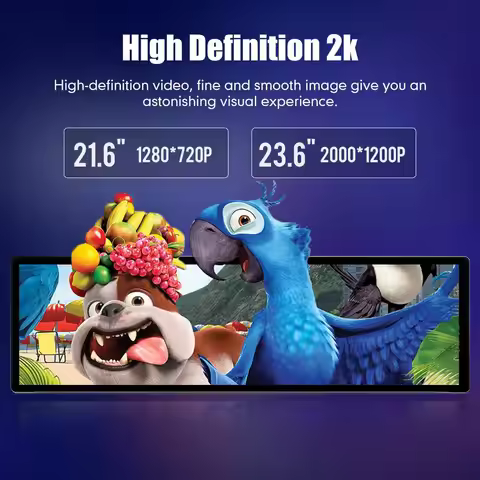 21.6/23.6 Inch 2Din Android Car Radio Multimedia Player Carplay Android Auto WIFI GPS Navigation Car