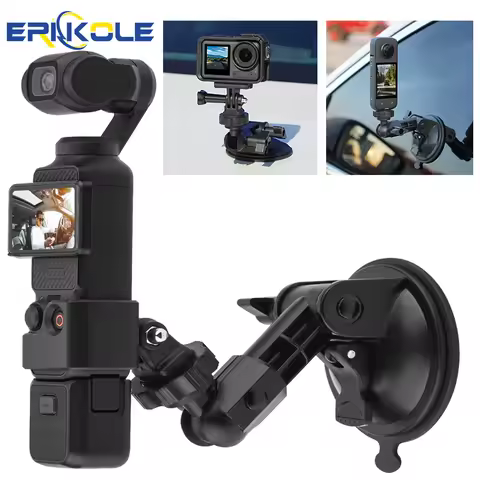 For DJI Osmo Pocket 3 Car Mount Adapter - Suction Cup Expansion Bracket Holder for GoPro Hero Insta3