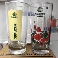 兩隻 Somersby 蘋果酒玻璃杯