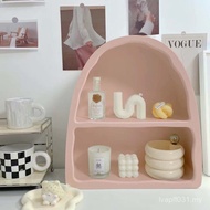 Cream Arched Dopamine French White Cabinet Wind Cup Holder Wall Cabinet Arched Light Pink Entrance D