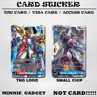 [ DIGIMON TCG CARD ] Touch n Go Card Sticker Cover TNG / MASTER / VISA / CREDIT/ DEBIT CARD