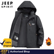 ผ้ากันน้ำและกันลมลาย Jeep สปิริตหนาพร้อมเสื้อแจ็คเก็ตกำมะหยี่ภายในสามารถใช้ของเยาวชนกลางแจ้งของผู้ชา