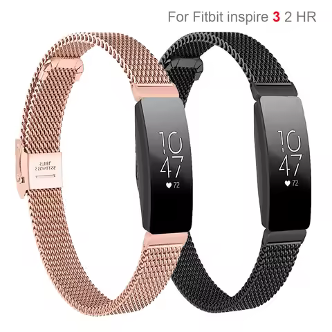 Mesh Watch Band Loop For Fitbit inspire 3 2 Stainless Steel Bracelet Strap Correa For Fitbit inspire