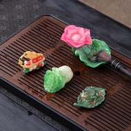 Unique Taiwan Tea Pet Tea Ke Boutique Tea Table Tea Set Pet Small Cabbage Accessories Ornaments Colo