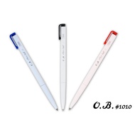 O.B Automatic Ballpoint Pen 1.0mm-Blue/Black/Red