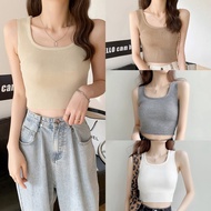 FC Knitted Tank Top The Ribbed Fabric Is Very Stretchy And Fits Perfectly. There Are 7 Plain Colors.