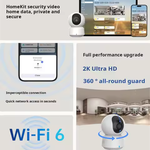 Aqara 2K 3MP Indoor Security Camera Bluetooth 5.2 Smart Camera E1 Surveillance Camera for Baby/Pet M
