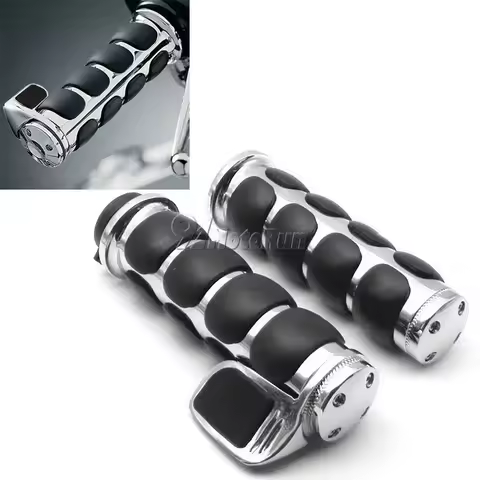1" 25mm Motorcycle Handlebar Hand Grips For Harley Davidson Softail Springer Heritage Classic FLSTC 