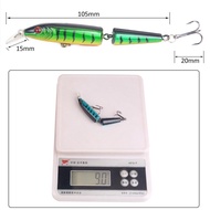 10.5cm Lure Bait Two-section Hard Bait Floating Two Artificial 9g Jerking Baits Tackles Bait Z3e5