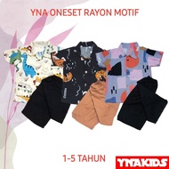 (COD)YNA RAYON SUITS FOR CHILDREN 1-5 YEARS BUSINESS PACKAGE 4 PCS