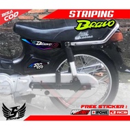 SUZUKI MOTORCYCLE VARIATION STRIPING RC 100 BRAVOSUZUKI MOTORCYCLE STICKER LIST/ RC 100 BRAVOSUZUKI