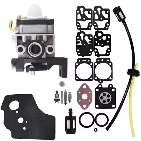 Carburetor Air Filter Fuel Line Filter Hose Pipe Kit For Honda GX25 GX35 GX25NT GX25T UMK425 ULT425 