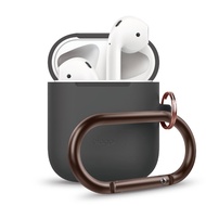 Elago AirPods隨身扣環保護套-灰(適用二代AirPods)