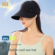 361 Sunscreen Sun Hat Summer Women 2024 Empty Top Cap Outdoor Sports Sun Hat Women Hat