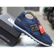 [BISA COD] Sepatu Pria NB Numberic Limited Navy White Classic Sepatu Santai Pria Leather Suede Premi