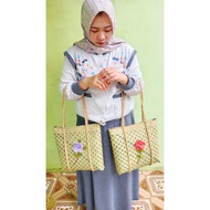 Purun Square Bag with Zipper 30x30cm