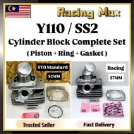 Yamaha Y110SS SS110 Y110 SS SS2 Block Set STD Standard 52MM / Racing 57MM Cylinder Blok Kit Piston R