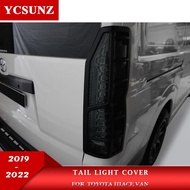 ABS Tail Light Cover For Toyota Hiace Commuter Van 2019 2020 2021 2022 Car Accessories Lamp Hood Ext
