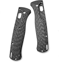 2PCS Custom Knife Handle Full 3K Carbon Fiber Fit for Benchmade Bugout 535 Folding Knife Scales Repa