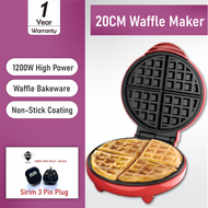20CM Waffle Maker Machine Electric Non-Stick Waffle Maker Mold Pancake Bakeware Pan Bubble Kitchen A