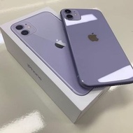 APPLE 淡紫色 iPhone 11 128G 近全新 盒裝配件耳機齊全 保護貼 刷卡分期零利率 無卡分期