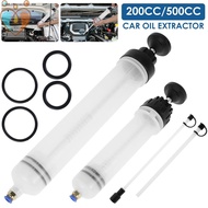 Fluid Extractor 200cc/500cc Portable Fluid Syringe Pump with 2 Syringe Tubes Manual Oil Extractor Pu